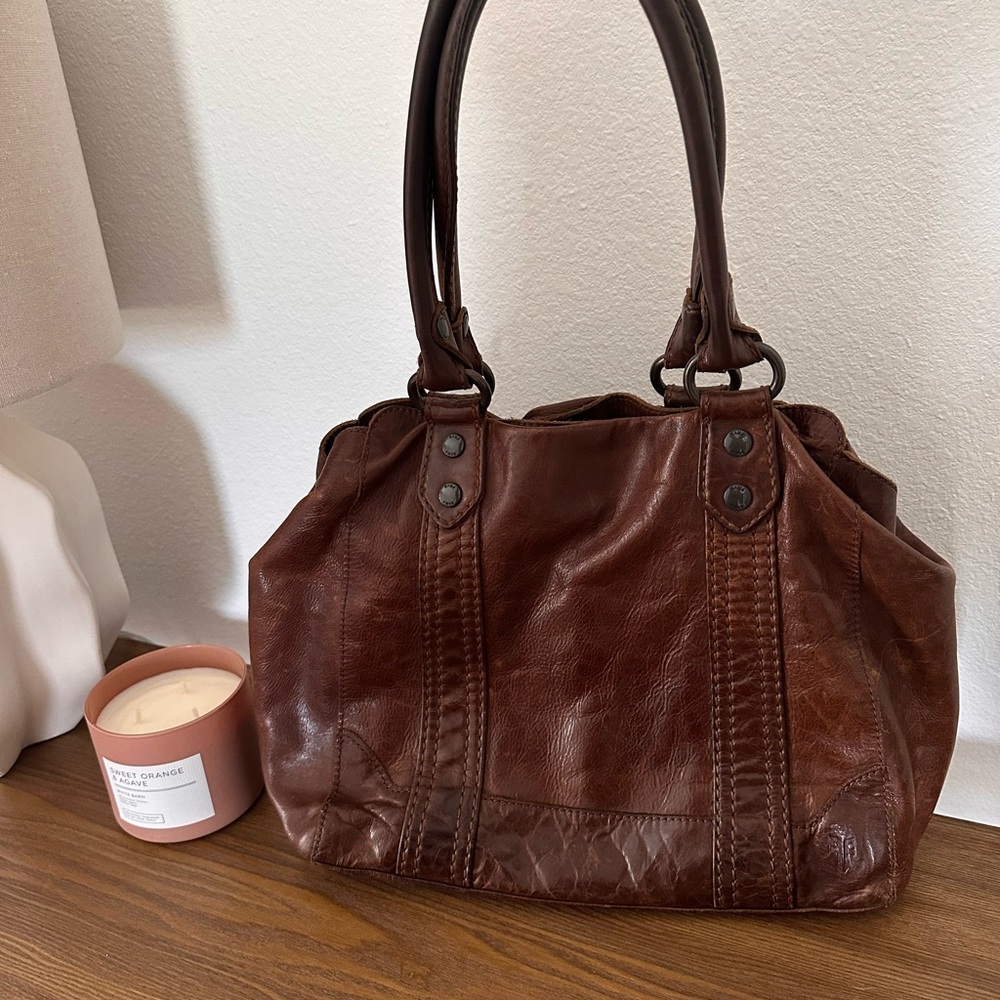 Vintage Frye leather satchel